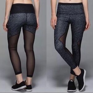 Lululemon Mesh Yoga Runner Workout Pants Size 10